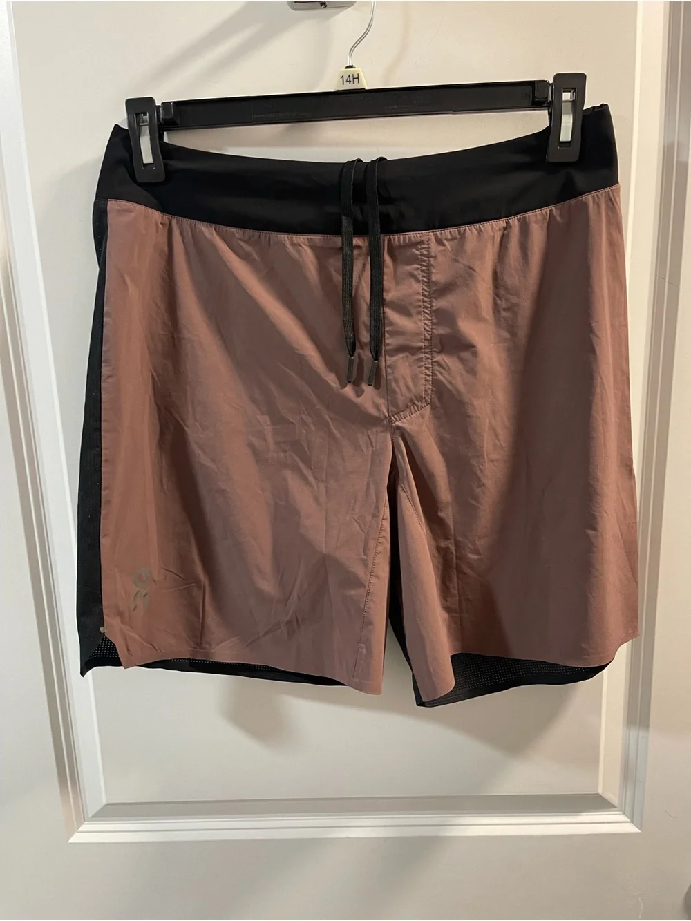 On Running Men's Athletic Shorts - Dusty Rose & Black